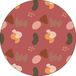 Bonateks Ronde digitaal bedrukte muismat, antislip onderkant, voor kantoor en thuis, diameter: 22 cm