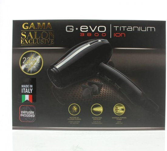 Ga.Ma Salon Exclusive G.Evo 3800 Titanium Hairdryer