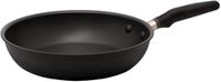 Meyer Accent-serie koekenpan met antiaanbaklaag, 28 cm, grote inductie koekenpan met ergonomische siliconen handgrepen, oven- en vaatwasmachinebestendig, duurzaam kookgerei, matzwart, antiaanbaklaag