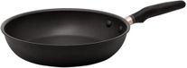 Meyer Accent-serie koekenpan met antiaanbaklaag, 28 cm, grote inductie koekenpan met ergonomische siliconen handgrepen, oven- en vaatwasmachinebestendig, duurzaam kookgerei, matzwart, antiaanbaklaag