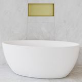 Hotbath &More Inbouwnis - 30 x 60 x 10 cm - Geborsteld Messing PVD