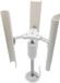 Générateur de mini-éolienne sans marque - Petite éolienne - Production d'énergie - Conception silencieuse et insonore - 3 pales - Blanc