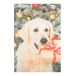 Draeger Paris Muziekwenskaart hond vrolijke feestdagen | Kerstcadeau | Party einde van het jaar warm | koper | 14,5 x 14,5 cm | Made in Engeland | envelop inbegrepen | FSC® papier