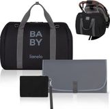 Lionelo Ida - Mom bag kinderwagentas - 2 interne thermo-zakken voor flessen - tas voor vochtige doeken - aankleedkussen -cosmeticatasje riem voor bevestiging aan de kinderwagen