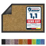 FLOORDIREKT Deurmat - Droogloopmat - Schoonloopmat - Rhine - Gilded Beige - 90 x 300 cm