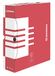 DONAU 7660301FSC-04 archiefdoos van gerecycled karton, verpakking van 20 stuks, A4/80 mm/B rugbreedte, rood