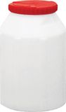 Technautic BV Ton étanche - Coffre étanche - Étanche à l'eau et à l'air - Blanc/Rouge - 12 Litres