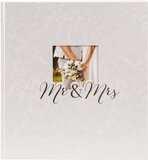GOLDBUCH Mr & Mrs Trouwalbum - Plakalbum - 60 Pagina's - Wit/Zilver