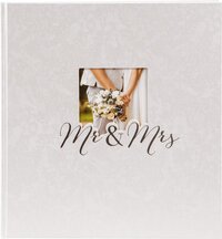 GOLDBUCH Mr & Mrs Trouwalbum - Plakalbum - 60 Pagina's - Wit/Zilver