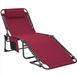 Wan GmbH Lit de plage pliable - Lit de jardin pliable Design ergonomique - Auvent Pare-soleil réglable - Lit de jardin multifonctionnel - Multicolore