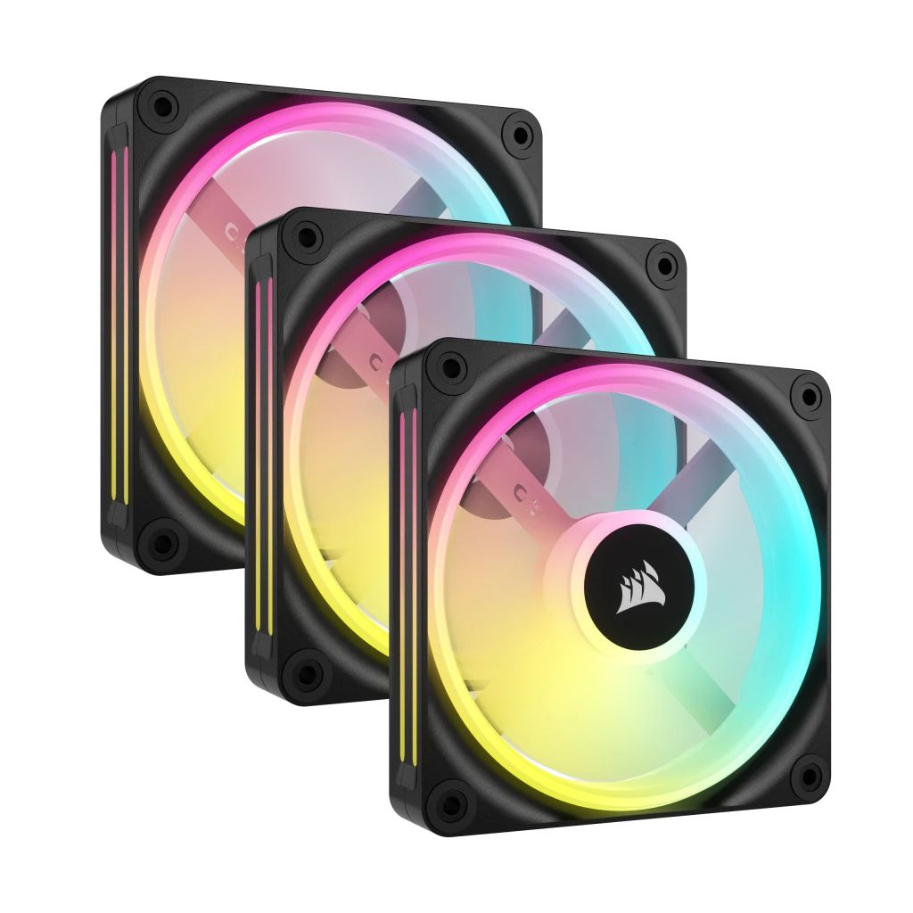 Corsair Air CO-9051002-WW - Computer Case Fan - 12cm - Black, White - 3 Pack