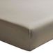 Essix - Royal Line - Effen hoeslaken in katoen perkal 80 x 200 cm Taupe
