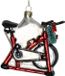 Hd collection Kersten Ornament kerstbal Hometrainer Glas Rood 10.2 cm HD Collection