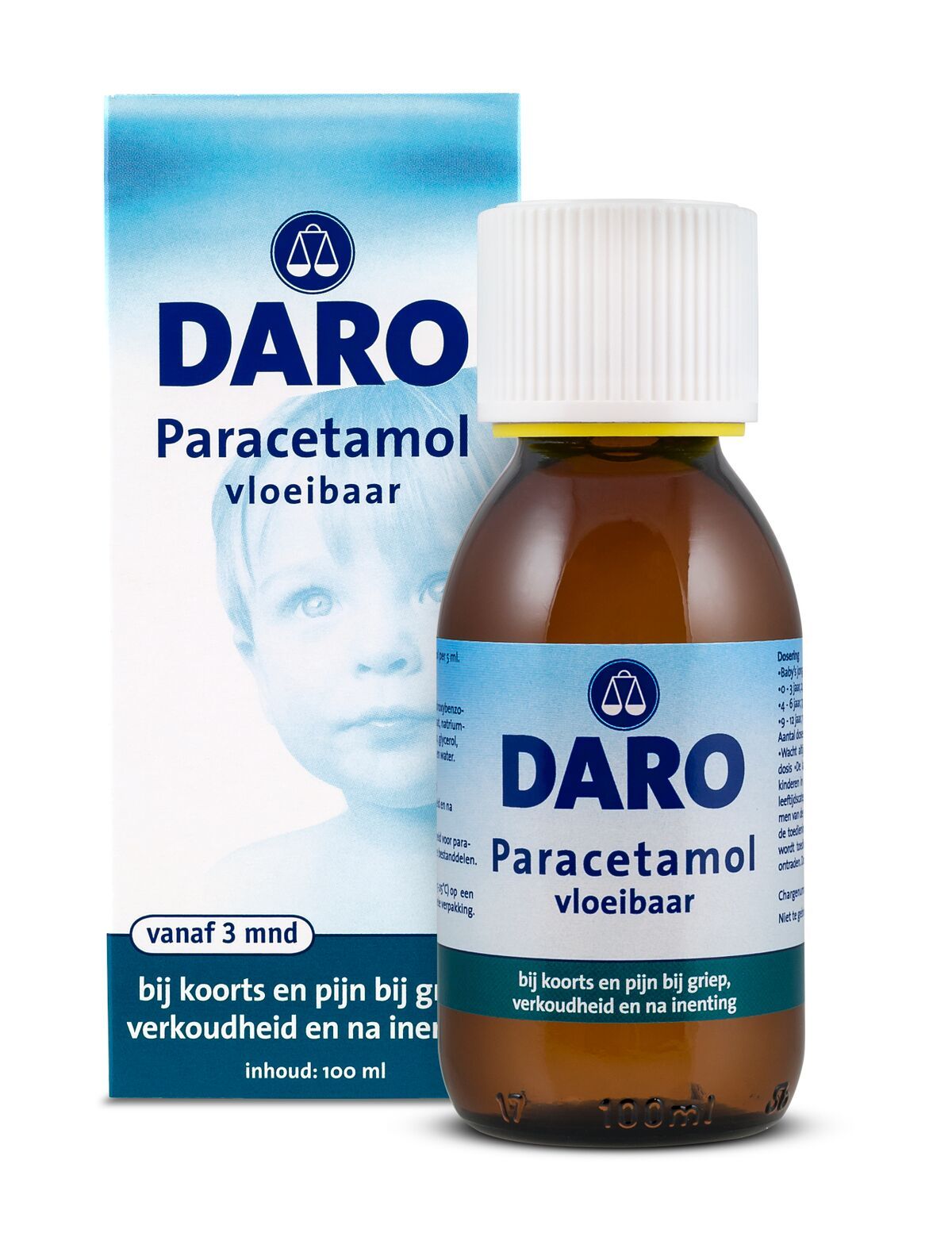 Daro Kind Vloeibare Paracetamol - 120mg/5ml - 100ml