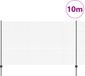 vidaXL Gelast draadhek met palen 10 x 1,4 m PVC-Coated Staal Grijs