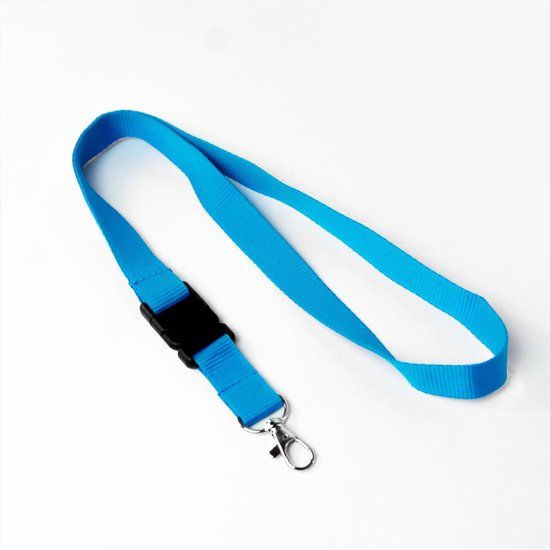Merkloos / Sans marque Blauw keycord - 50.5 cm - 100% polyester