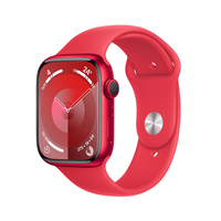 Apple Watch Series 9 45mm Red Aluminum Case with Red Sport Band - M/L