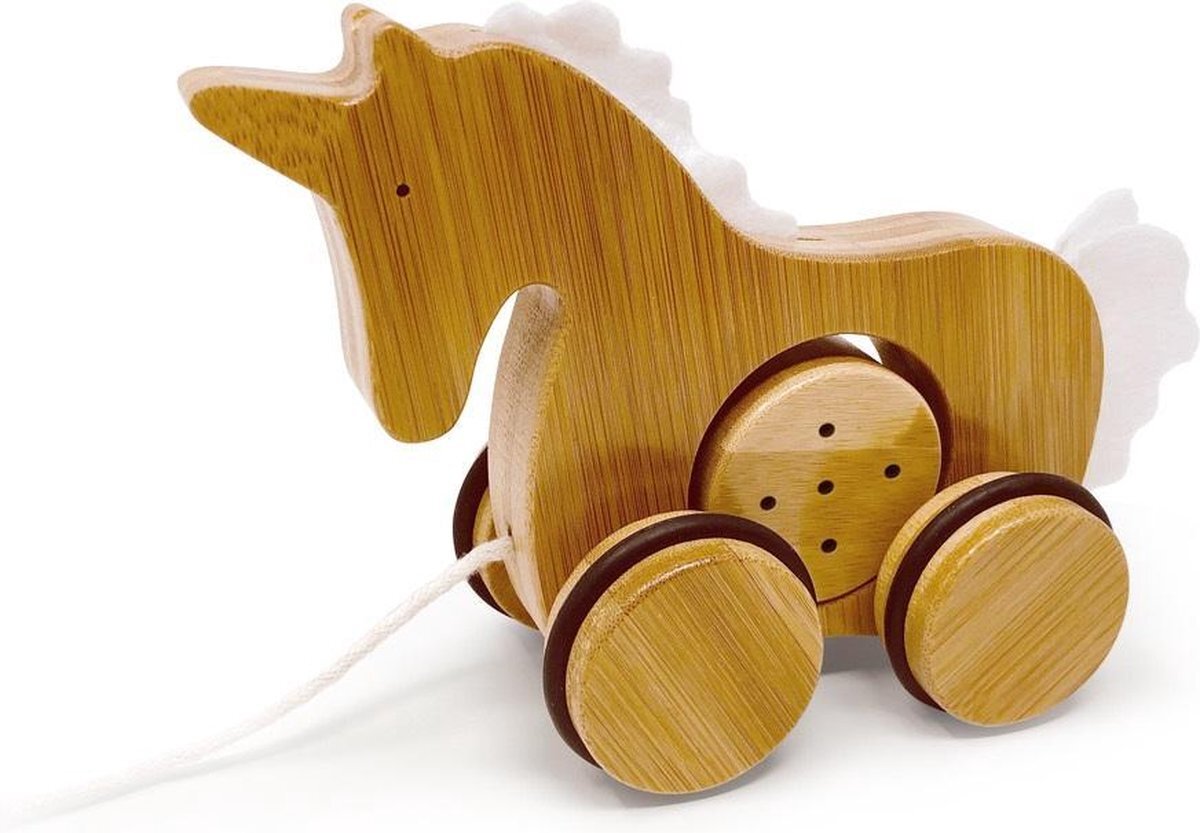 Kinderfeets Bamboo Pull-along Unicorn