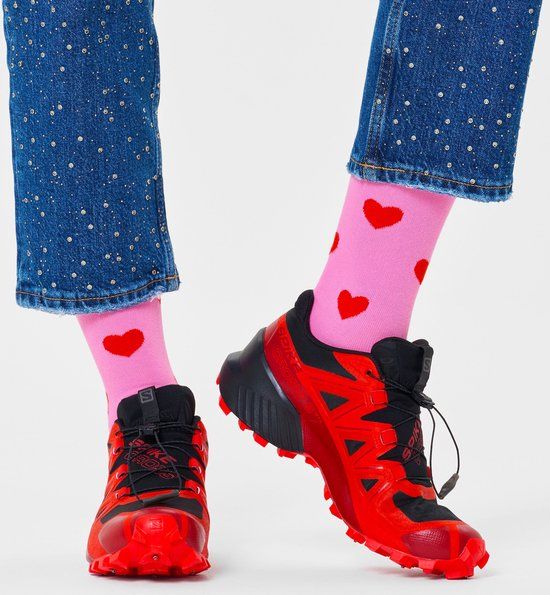 Happy Socks 1 paar sokken - Heren & Dames - Maat 41-46 - hart, liefde