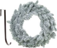 Merkloos Kerstkrans - met sneeuw - 36 cm - Kunststof - Groen