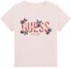 Guess Meisjes-T-shirt Midi Katoen Ronde Hals Korte Mouw Pailletten Printopdruk Blozende Bruid 8 jaar