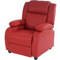 Lincoln TV fauteuil, kunstleer, rood