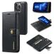 DG.Ming Portefeuille Étui iPhone 15 Pro Max Détachable 2-en-1 - Noir