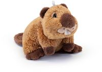 Trudi - Sweet Collection Knuffel Bever Giuseppe 8 cm - Handgemaakt in Italië - Pluche knuffel - Bruin
