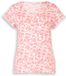 Tom Tailor - T-shirt van biologisch katoen met ronde hals en korte mouwen voor dames - Maat XS - coral pink ginkgo minimal