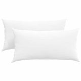 vidaXL Zitkussens - 2 stuks - Stof - Wit - 80 x 40 cm