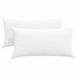 vidaXL Zitkussens - 2 stuks - Stof - Wit - 80 x 40 cm