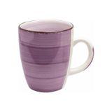 Bellatio Design Koffiemok Colourful Morning - paars - keramiek - 340 ml - theemokken