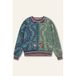 Oilily katoenen sweater met print - blauw