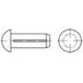 TOOLCRAFT 136537 Clou de fraisage semi-circulaire (Ø x L) 4 mm x 8 mm Acier 500 pièce(s)