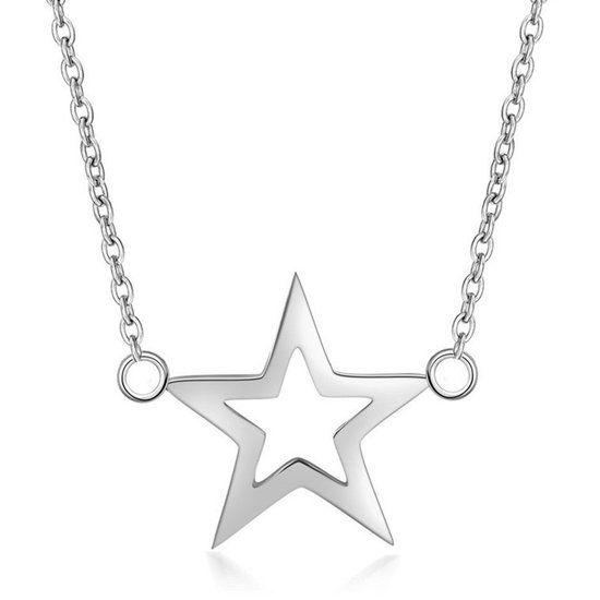 Cilla Jewels Dames ketting Edelstaal Star Zilverkleurig