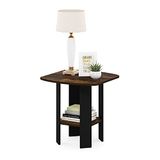 Furinno Einde, Bijzettafel, Nachtkastje, Gebouwd Hout, Amber Pine/Black, 1-Pack