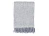 Scandi Living Plaid en laine Sandstone 130x180 cm Mélange bleu-gris