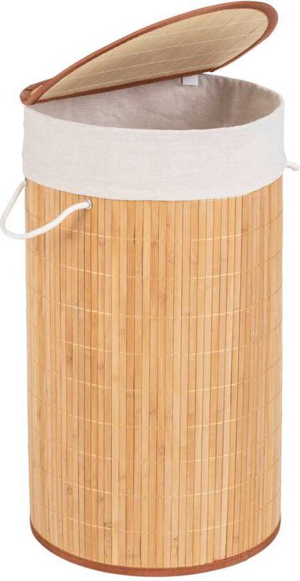 WENKO Wasmand bamboo wit