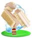 Brosse à ongles en bois de hêtre - Poils naturels - Lot de 3
