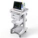 VEVOR Medische Trolley 50 kg Laboratoriumtrolley Medische Servicetrolley 41x47x76 cm, voor kliniek, ziekenhuis en laboratorium, Geluidsarme rolwagen met 2 laden, 360° zwenkwielen en verhoogde basis, wit