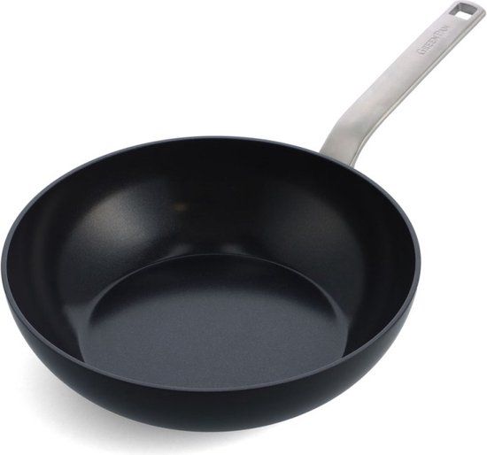 Greenpan Evolution Eco Wokpan met Keramische Antikleeflaag - Ø 28cm