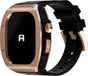 Reqior Apple Watch 45mm polymer en metalen case met rubberen band (roségoud)