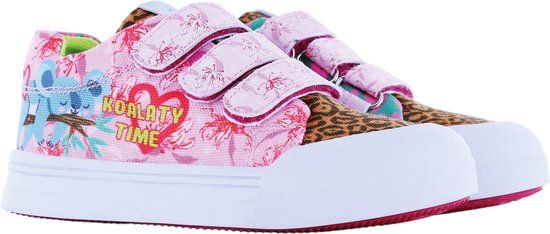 Go Banana's Koala Sneakers Junior Roze/Bruin Leer Maat 25