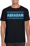 Bellatio Decorations Verkleed shirt voor heren - abraham - zwart - glitter - verjaardag/themafeest - 50 jaar XXL