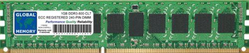 GLOBAL MEMORY 1 GB DDR3 800 MHz PC3-6400 ECC RDIMM Server Memory
