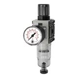 Filterregelaar RIEGLER Filterregelaar »FUTURA-mini«, met pc-houder, standaardmano, 5 μm, BG 0, G 1/4, PE 1,5-12 bar, regelbereik 0,1-4 bar, afvoer HA