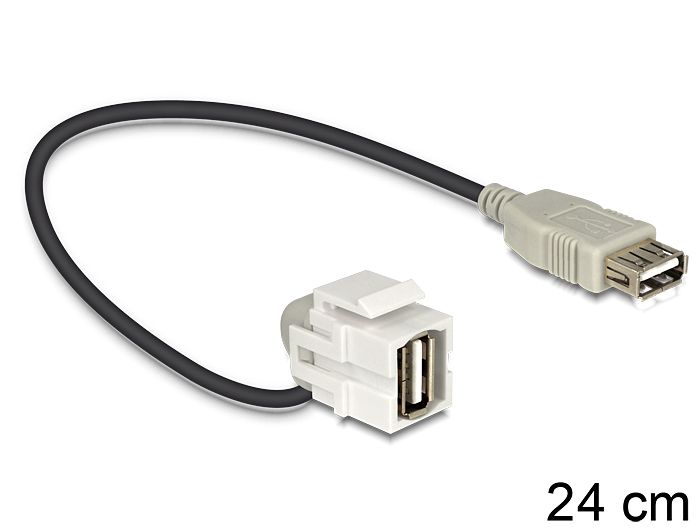 DeLOCK 86327 - Adapterkabel - Zwart - 0,24 m