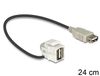 DeLOCK 86327 - Câble adaptateur - Noir - 0,24 m