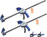 VEVOR 2 X Klemmen voor Houtbewerking 60,96 cm Koolstofstalen Klem met Één Hand