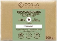 Barwa Savon traditionnel polonais gris hypoallergénique à l'huile de chanvre 100g